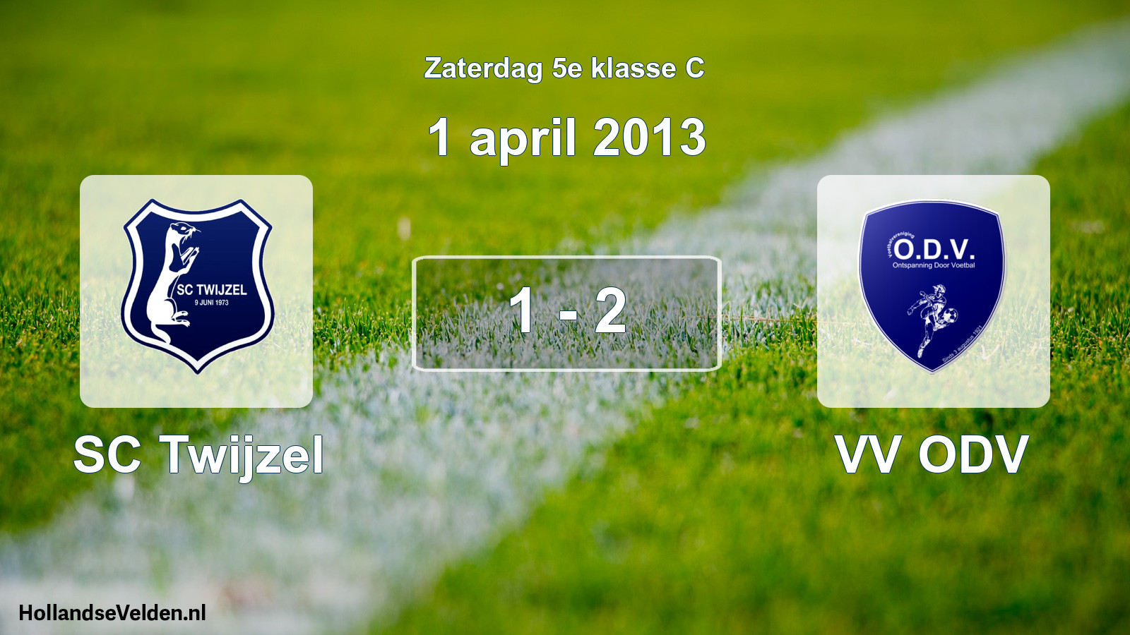Total number of matches played: SC Twijzel - VV ODV 1 - 2 (1 April 2013)