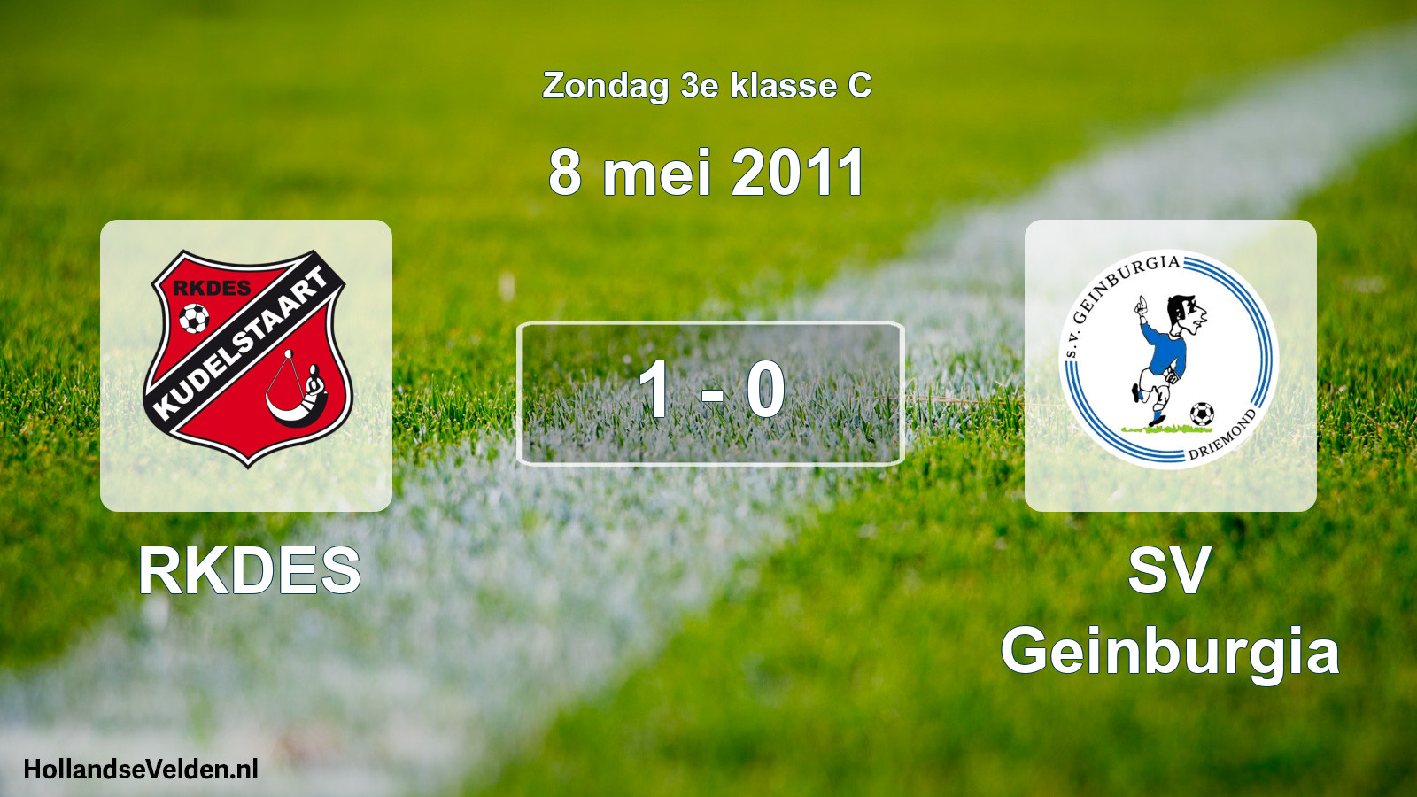 Total number of matches played: RKDES - SV Geinburgia 1 - 0 (8 May 2011)