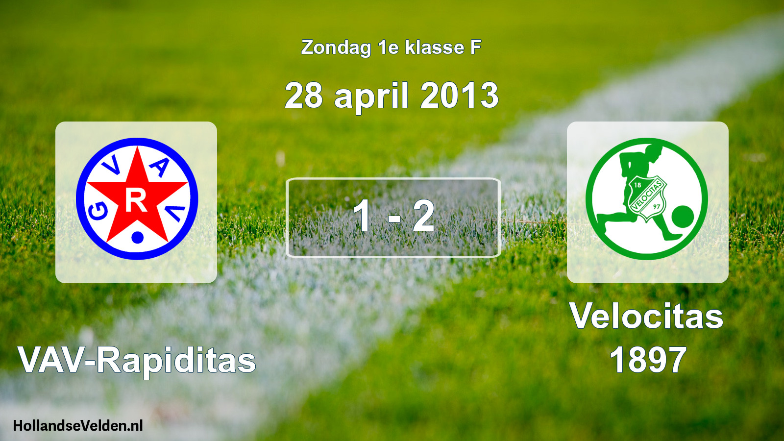 Total number of matches played: GVAV-Rapiditas - Velocitas 1897 1 - 2 (28 April 2013)