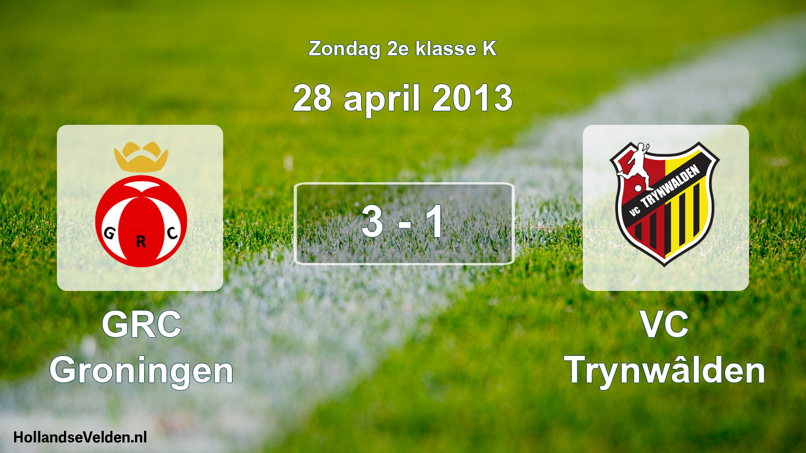 Total number of matches played: GRC Groningen - VC Trynwâlden 3 - 1 (28 April 2013)