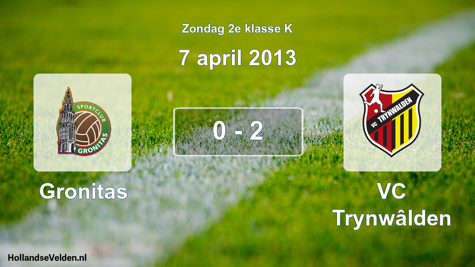 Total number of matches played: Gronitas - VC Trynwâlden 0 - 2 (7 April 2013)