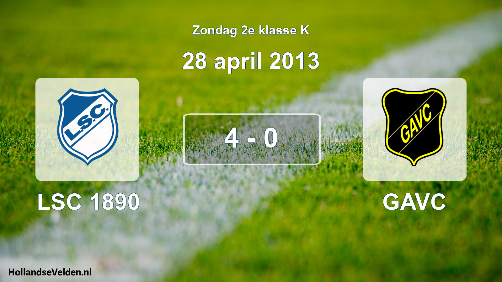 Total number of matches played: LSC 1890 - GAVC 4 - 0 (28 April 2013)