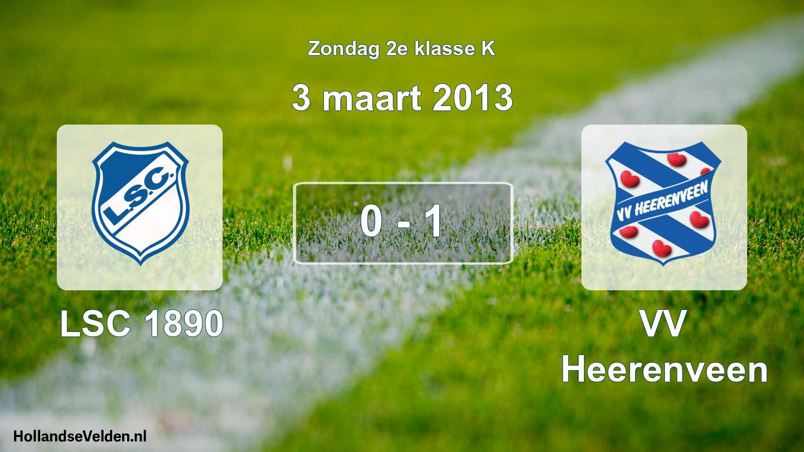 Total number of matches played: LSC 1890 - VV Heerenveen 0 - 1 (3 March 2013)