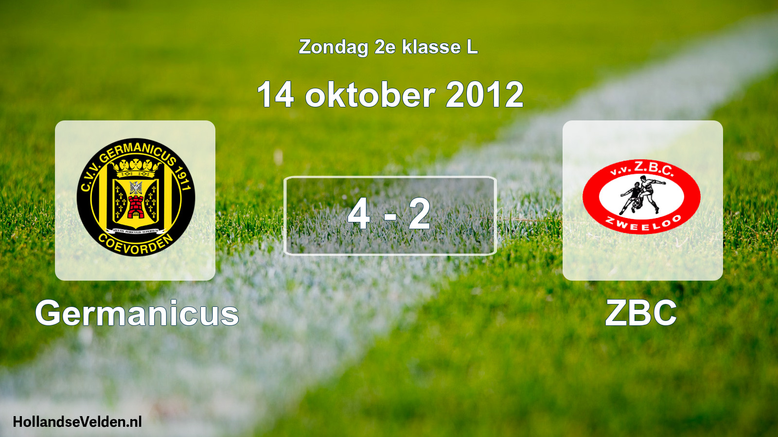 Total number of matches played: Germanicus - ZBC 4 - 2 (14 October 2012)