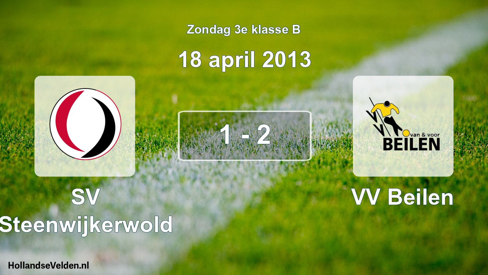 Total number of matches played: SV Steenwijkerwold - VV Beilen 1 - 2 (18 April 2013)