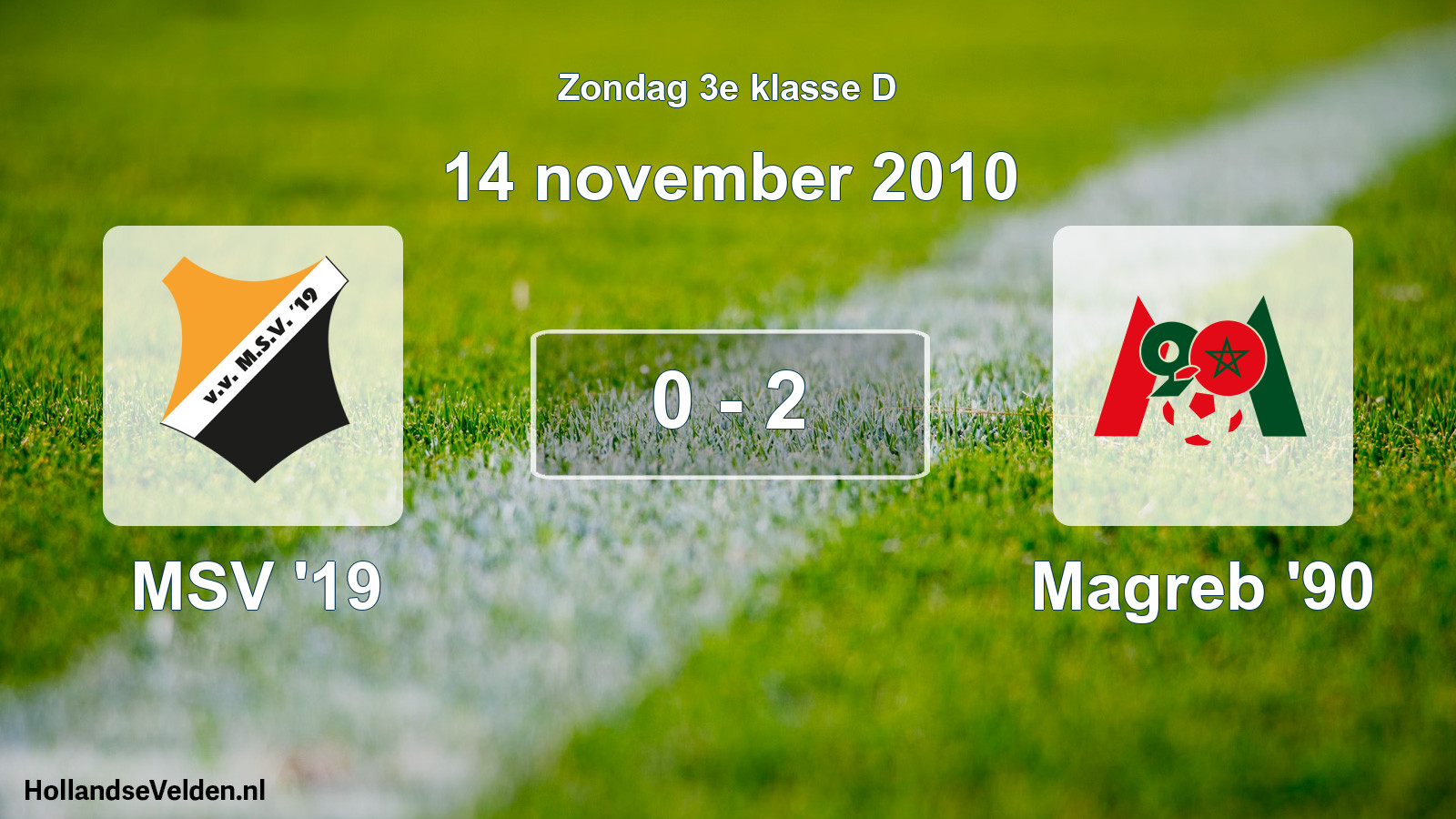 Total number of matches played: MSV '19 - Magreb '90 0 - 2 (14 November 2010)