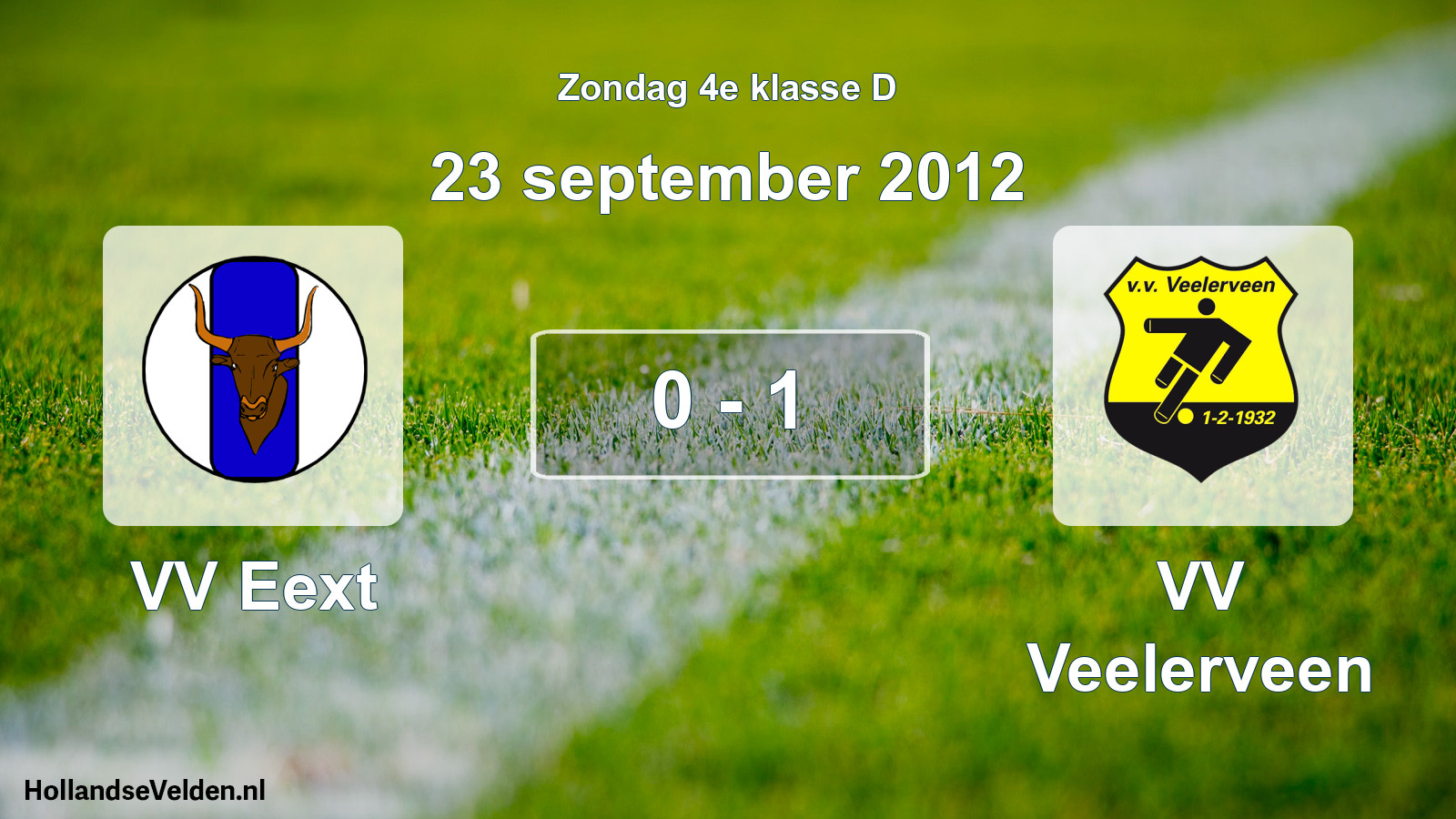 Total number of matches played: VV Eext - VV Veelerveen 0 - 1 (23 September 2012)