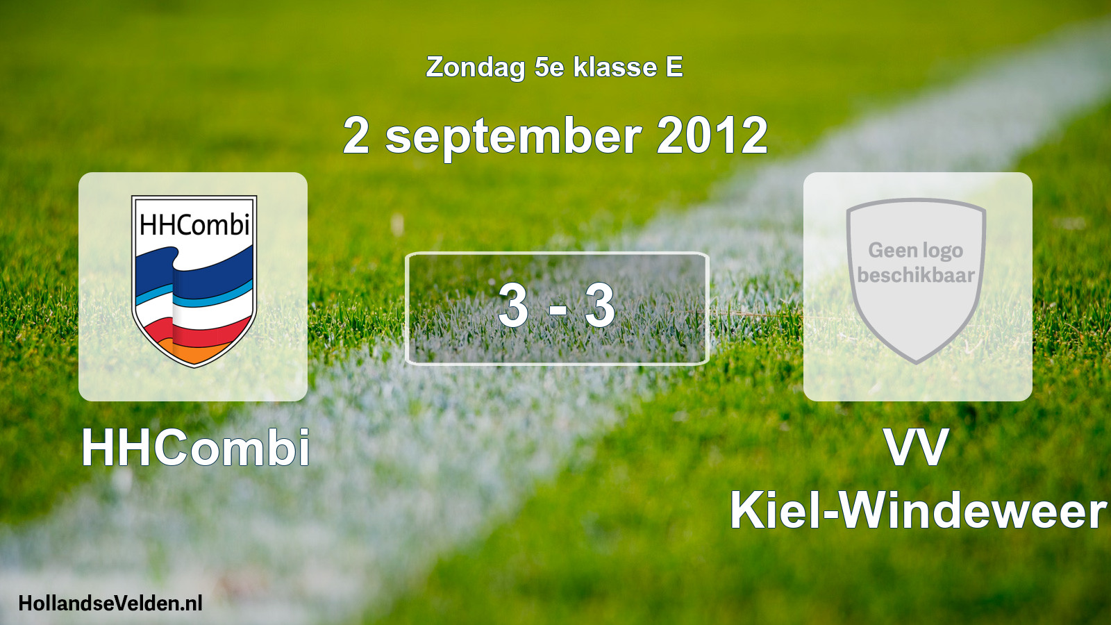 Total number of matches played: HHCombi - VV Kiel-Windeweer 3 - 3 (2 September 2012)