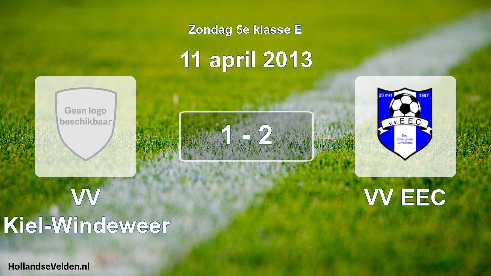 Total number of matches played: VV Kiel-Windeweer - VV EEC 1 - 2 (11 April 2013)