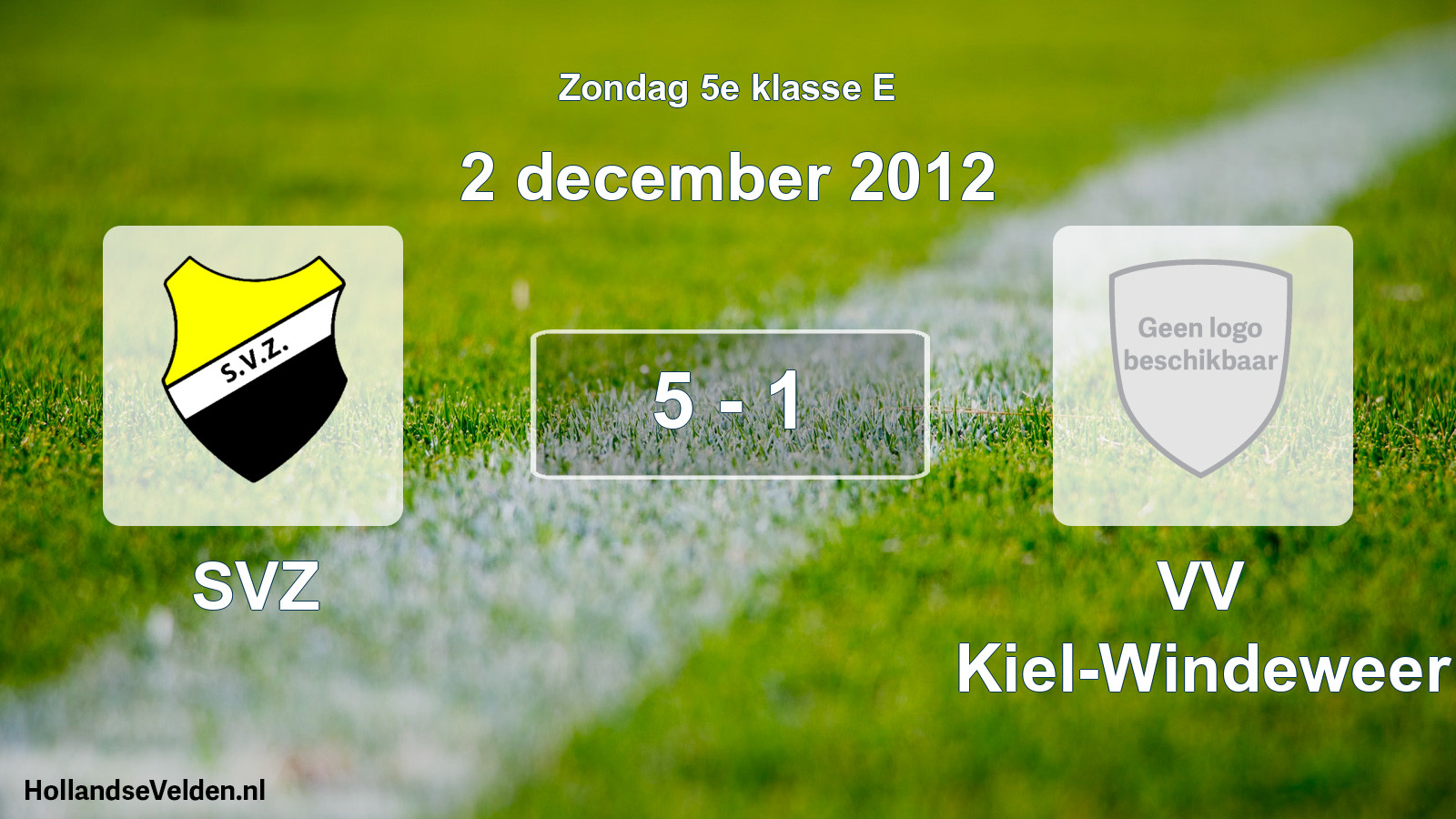 Total number of matches played: SVZ - VV Kiel-Windeweer 5 - 1 (2 December 2012)