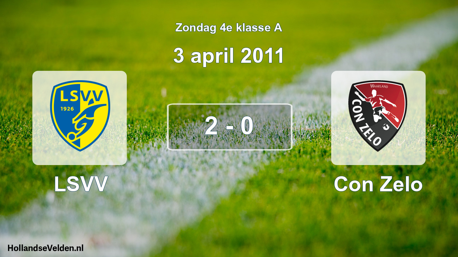 Total number of matches played: LSVV - Con Zelo 2 - 0 (3 April 2011)