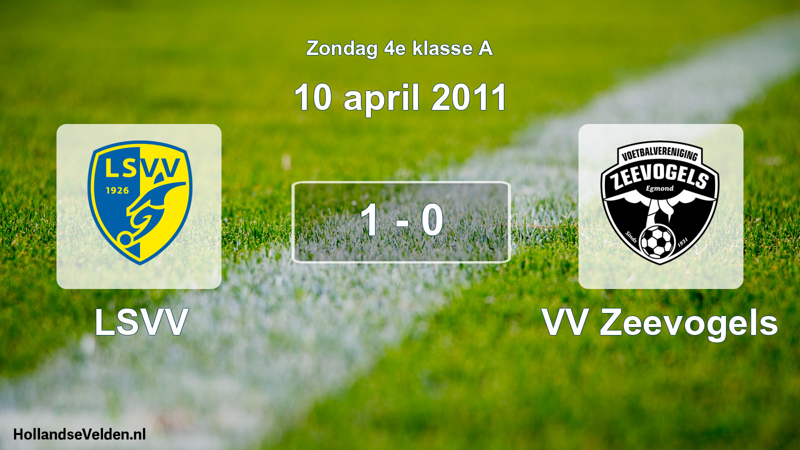 Total number of matches played: LSVV - VV Zeevogels 1 - 0 (10 April 2011)