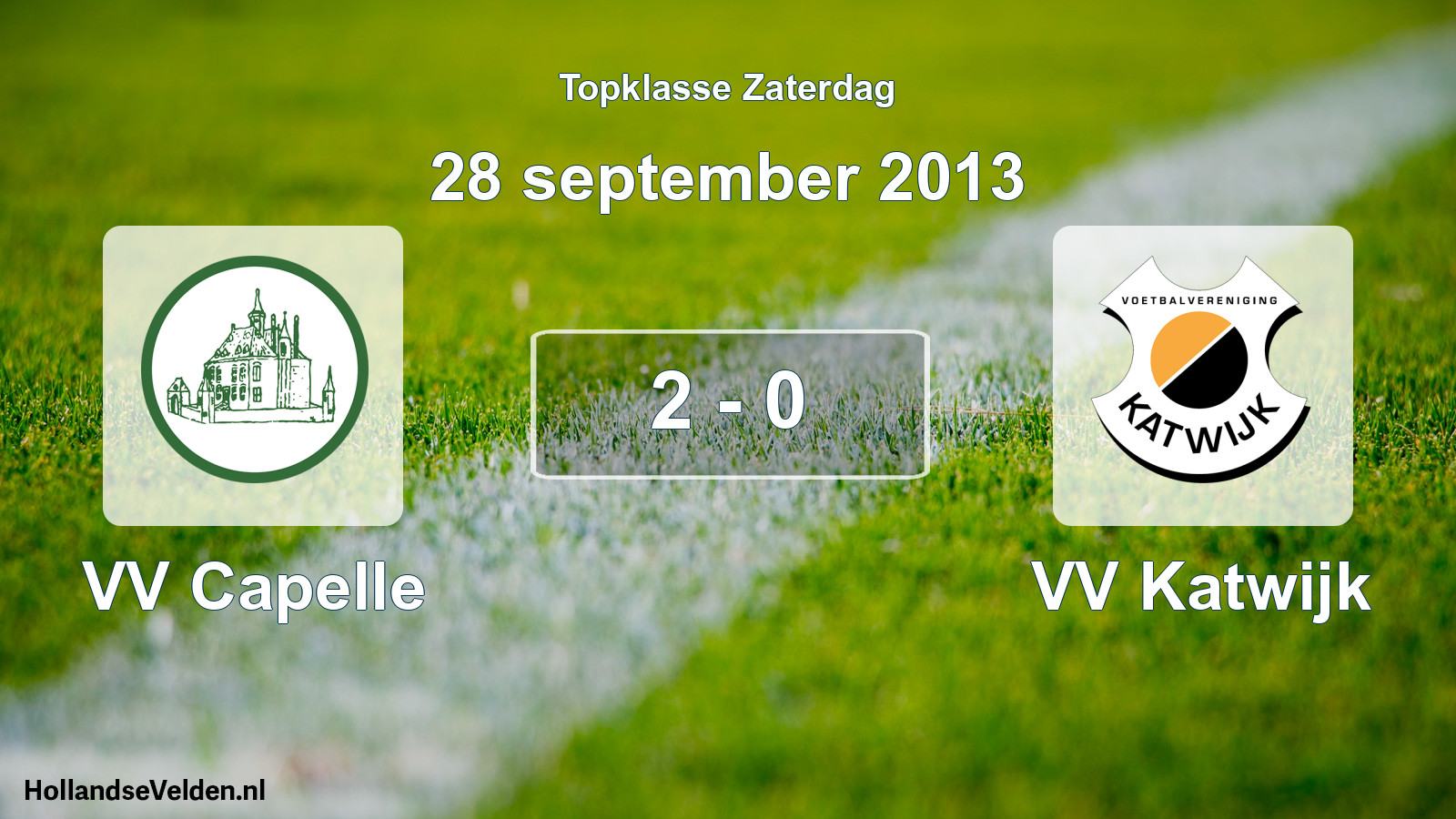 Total number of matches played: VV Capelle - VV Katwijk 2 - 0 (28 September 2013)