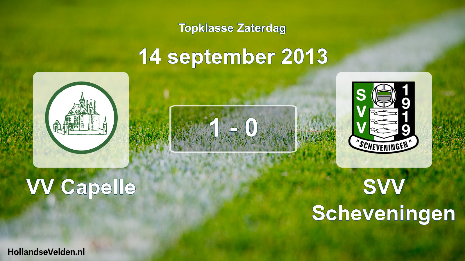 Total number of matches played: VV Capelle - SVV Scheveningen 1 - 0 (14 September 2013)