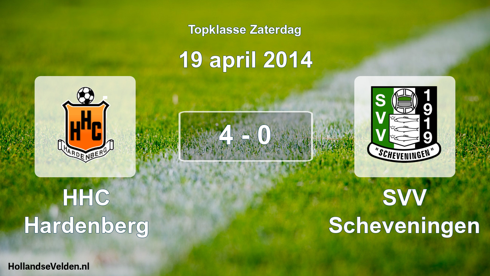 Total number of matches played: HHC Hardenberg - SVV Scheveningen 4 - 0 (19 April 2014)