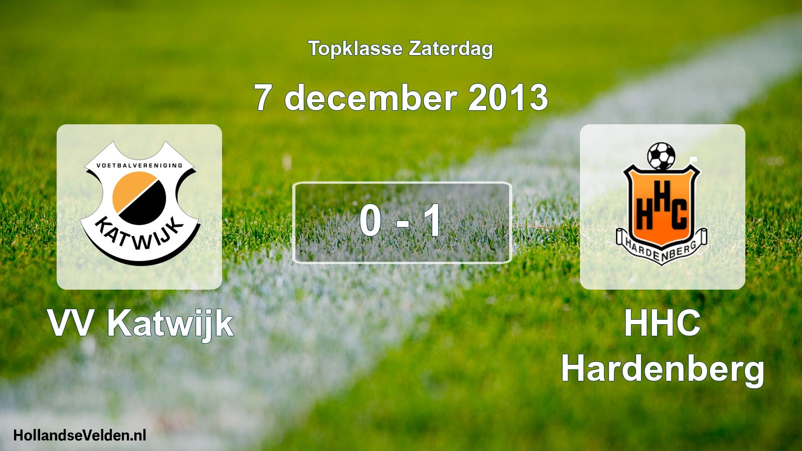 Total number of matches played: VV Katwijk - HHC Hardenberg 0 - 1 (7 December 2013)