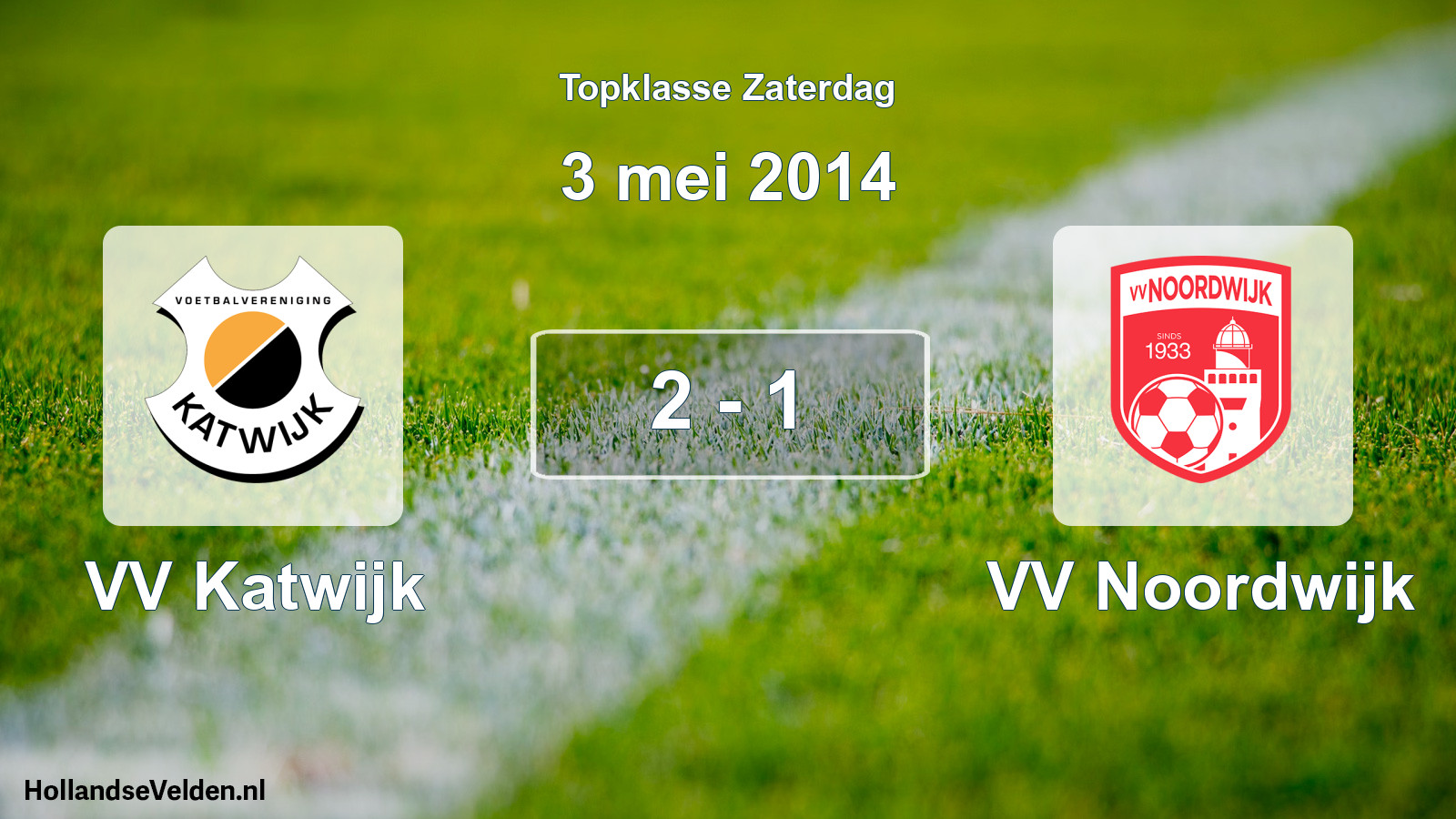 Total number of matches played: VV Katwijk - VV Noordwijk 2 - 1 (3 May 2014)