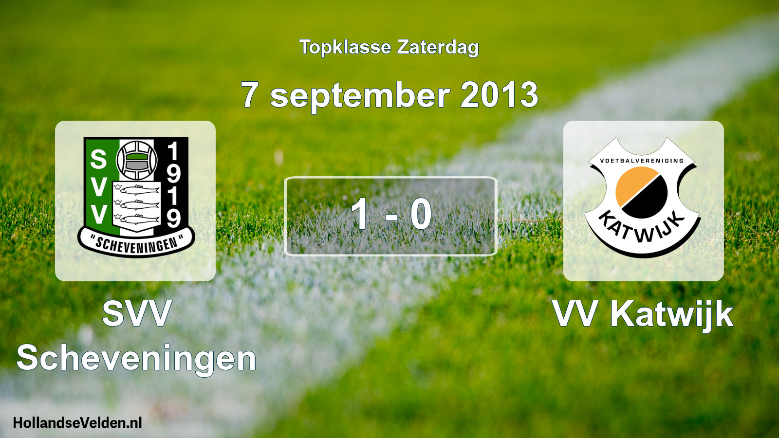Total number of matches played: SVV Scheveningen - VV Katwijk 1 - 0 (7 September 2013)