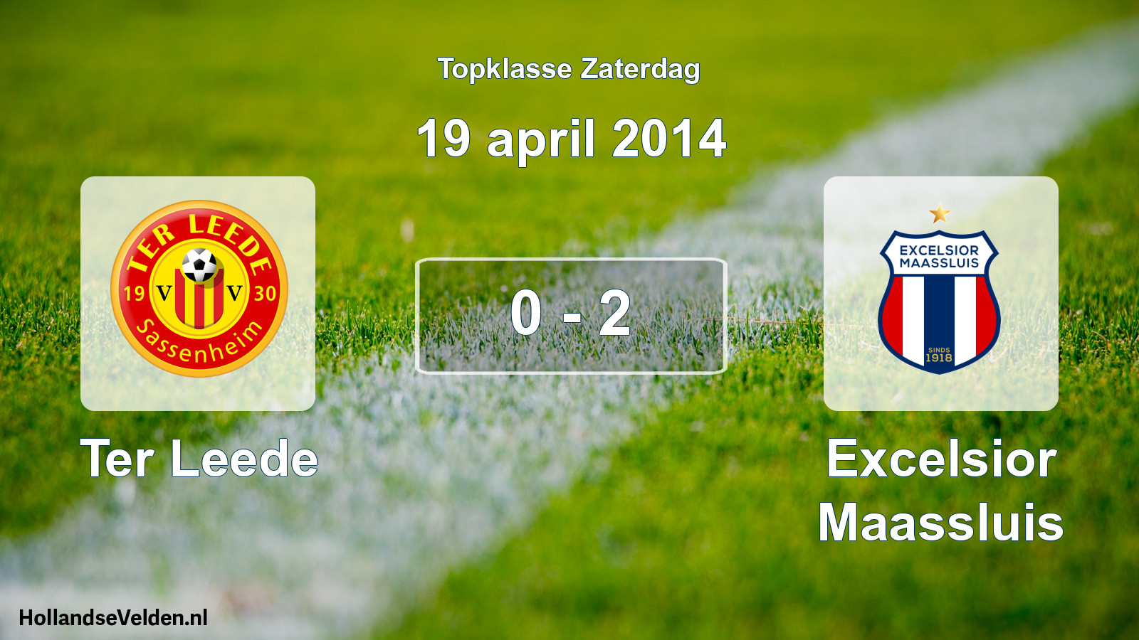 Total number of matches played: Ter Leede - Excelsior Maassluis 0 - 2 (19 April 2014)
