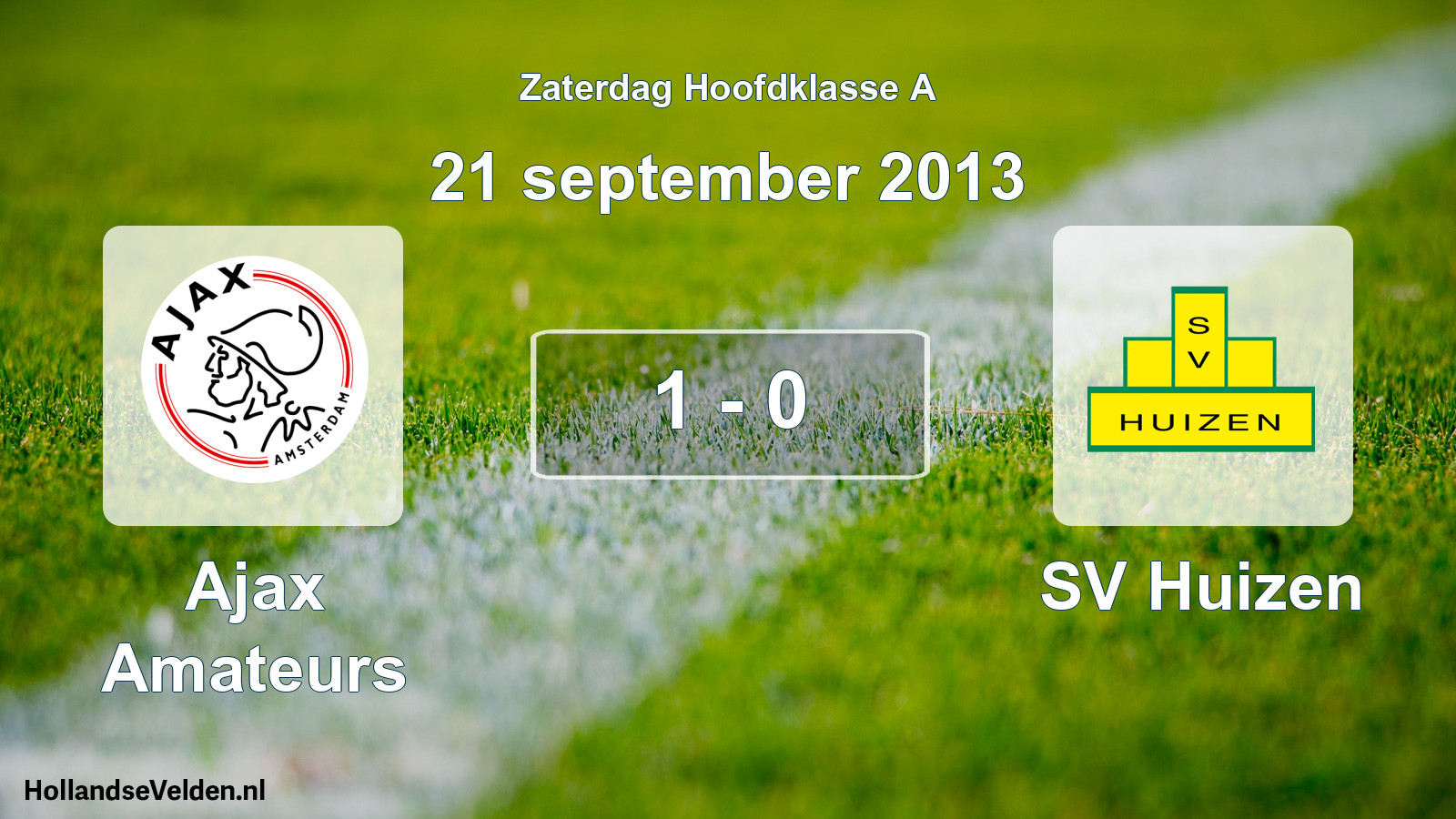 Total number of matches played: Ajax Amateurs - SV Huizen 1 - 0 (21 September 2013)