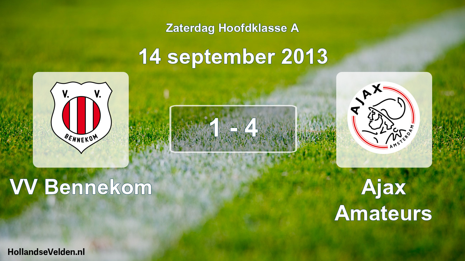 Total number of matches played: VV Bennekom - Ajax Amateurs 1 - 4 (14 September 2013)