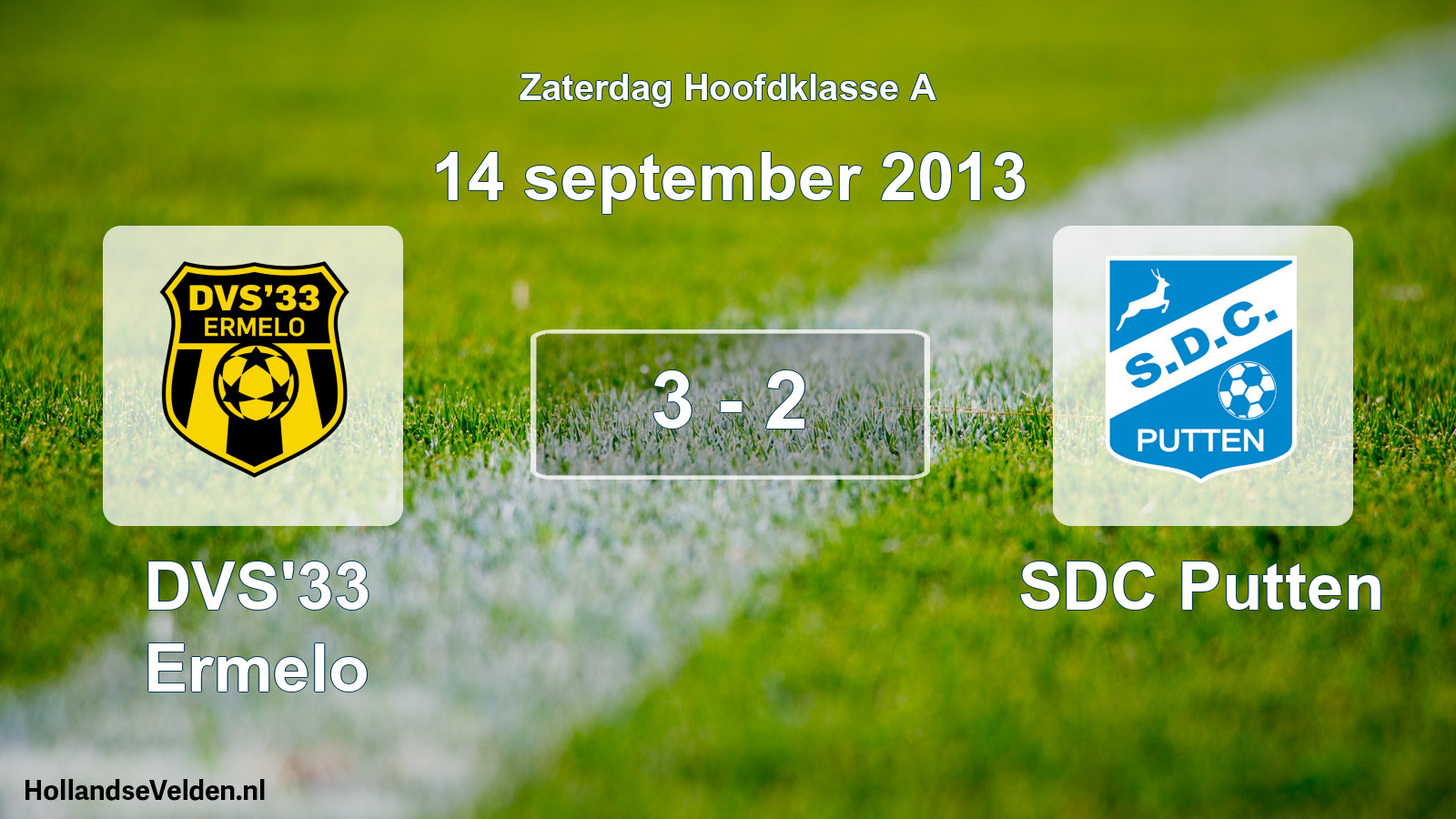 Total number of matches played: DVS'33 Ermelo - SDC Putten 3 - 2 (14 September 2013)