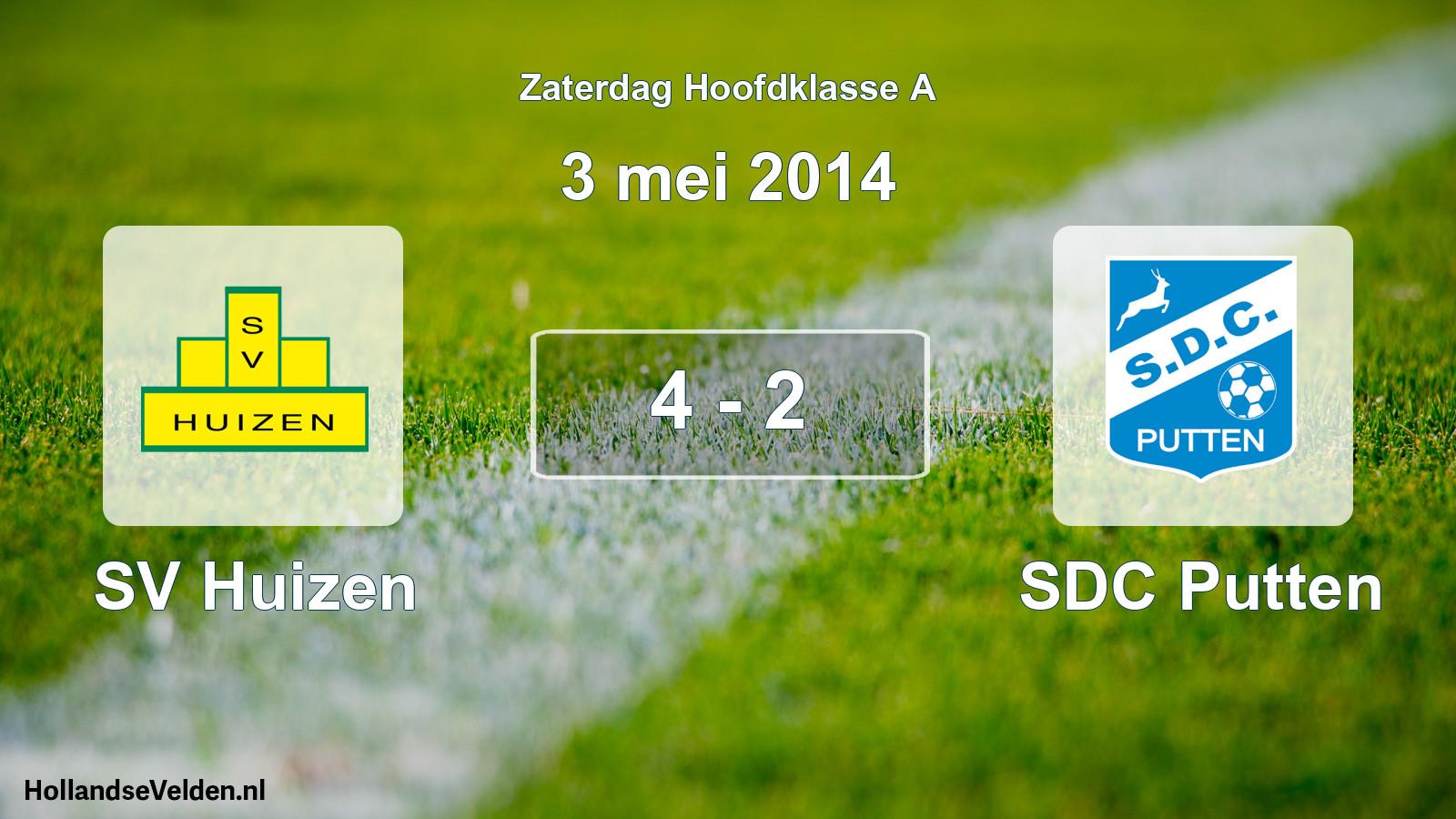 Total number of matches played: SV Huizen - SDC Putten 4 - 2 (3 May 2014)