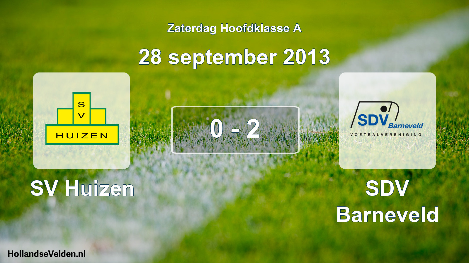 Total number of matches played: SV Huizen - SDV Barneveld 0 - 2 (28 September 2013)