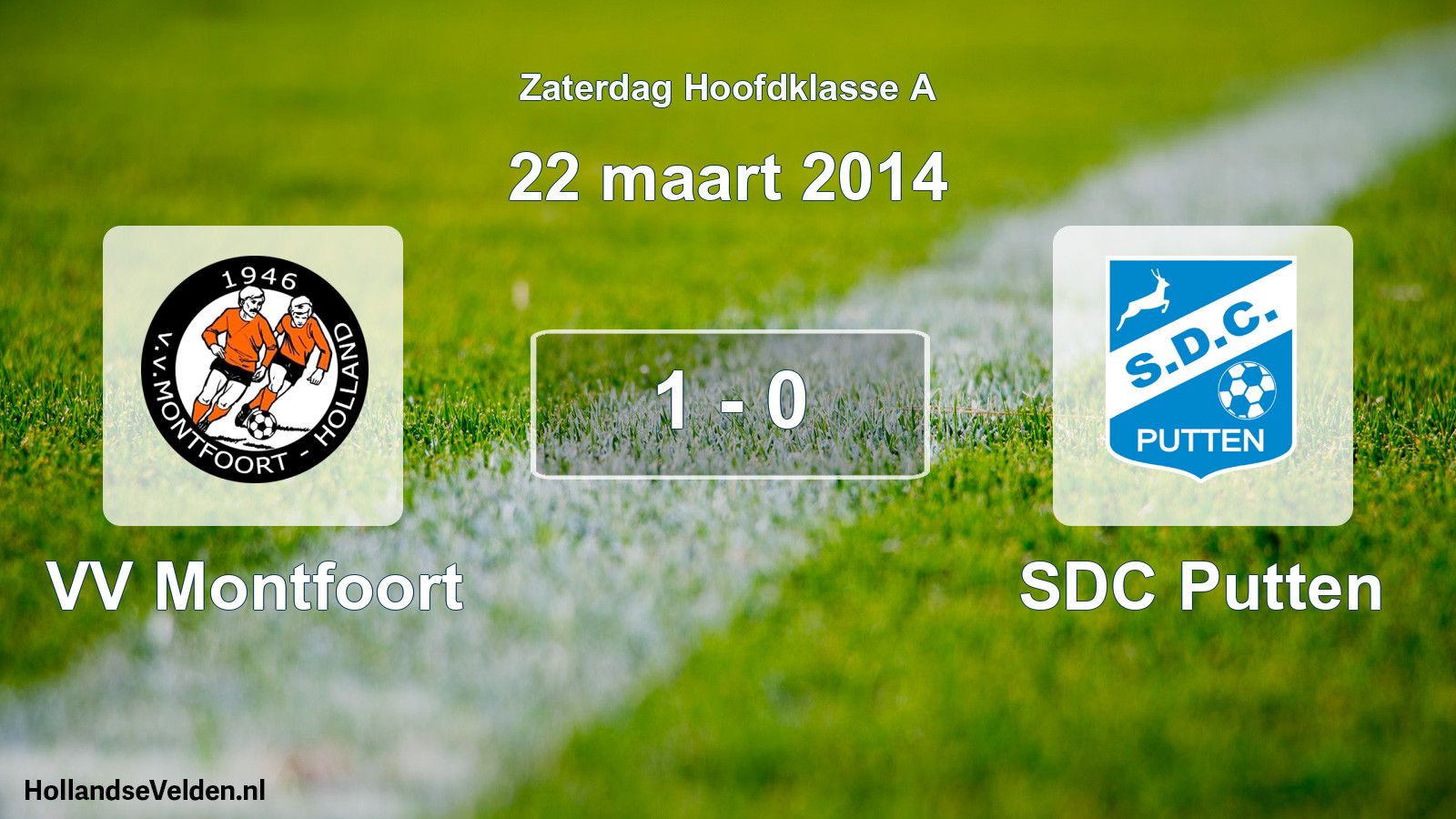 Total number of matches played: VV Montfoort - SDC Putten 1 - 0 (22 March 2014)
