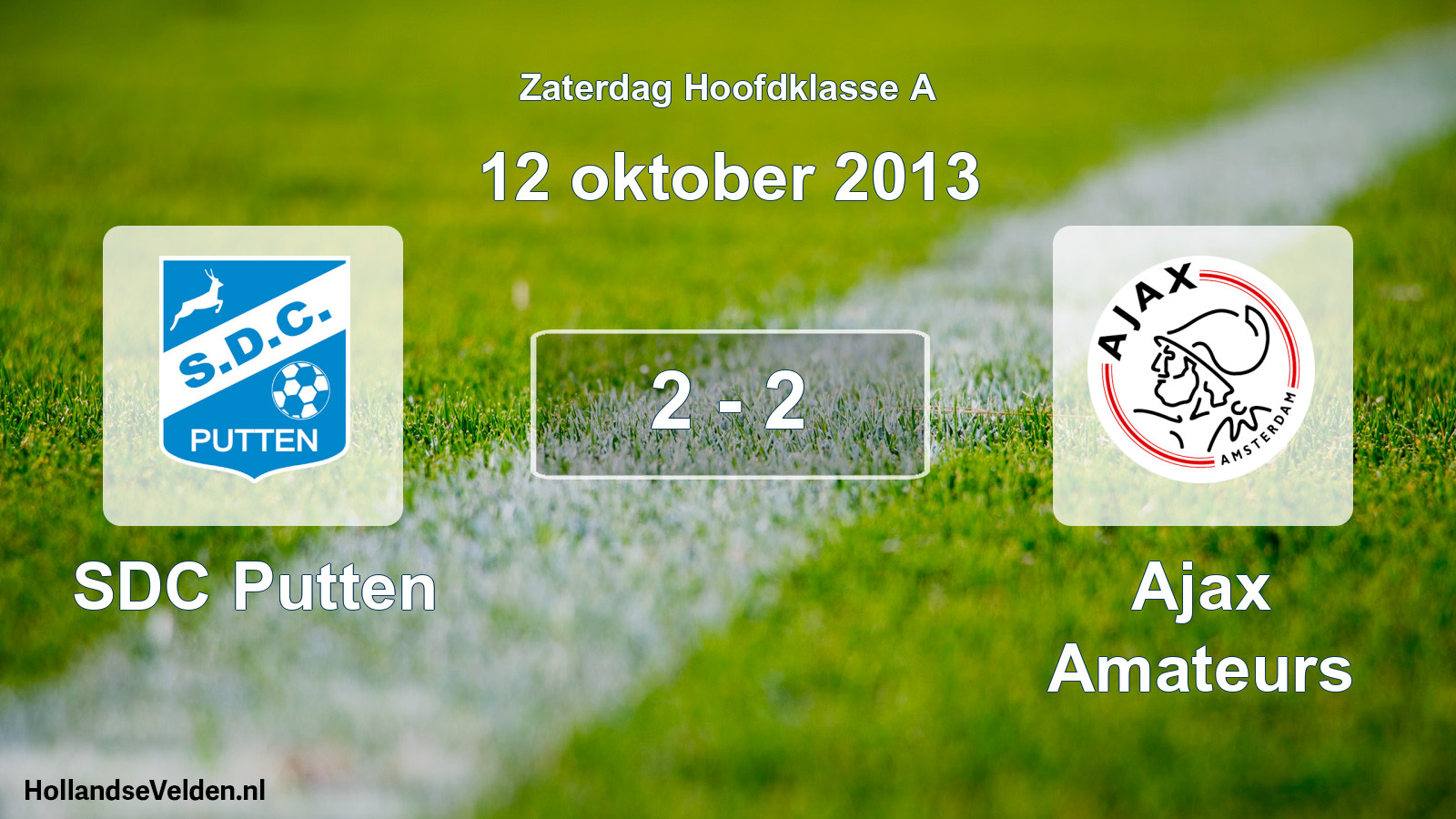 Total number of matches played: SDC Putten - Ajax Amateurs 2 - 2 (12 October 2013)