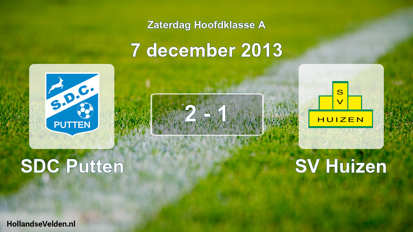 Total number of matches played: SDC Putten - SV Huizen 2 - 1 (7 December 2013)