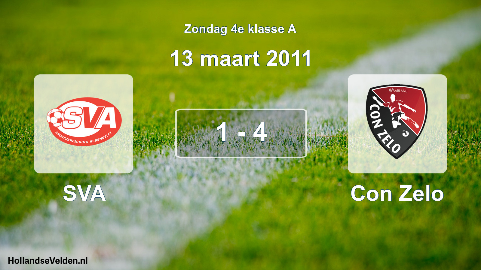 Total number of matches played: SVA - Con Zelo 1 - 4 (13 March 2011)