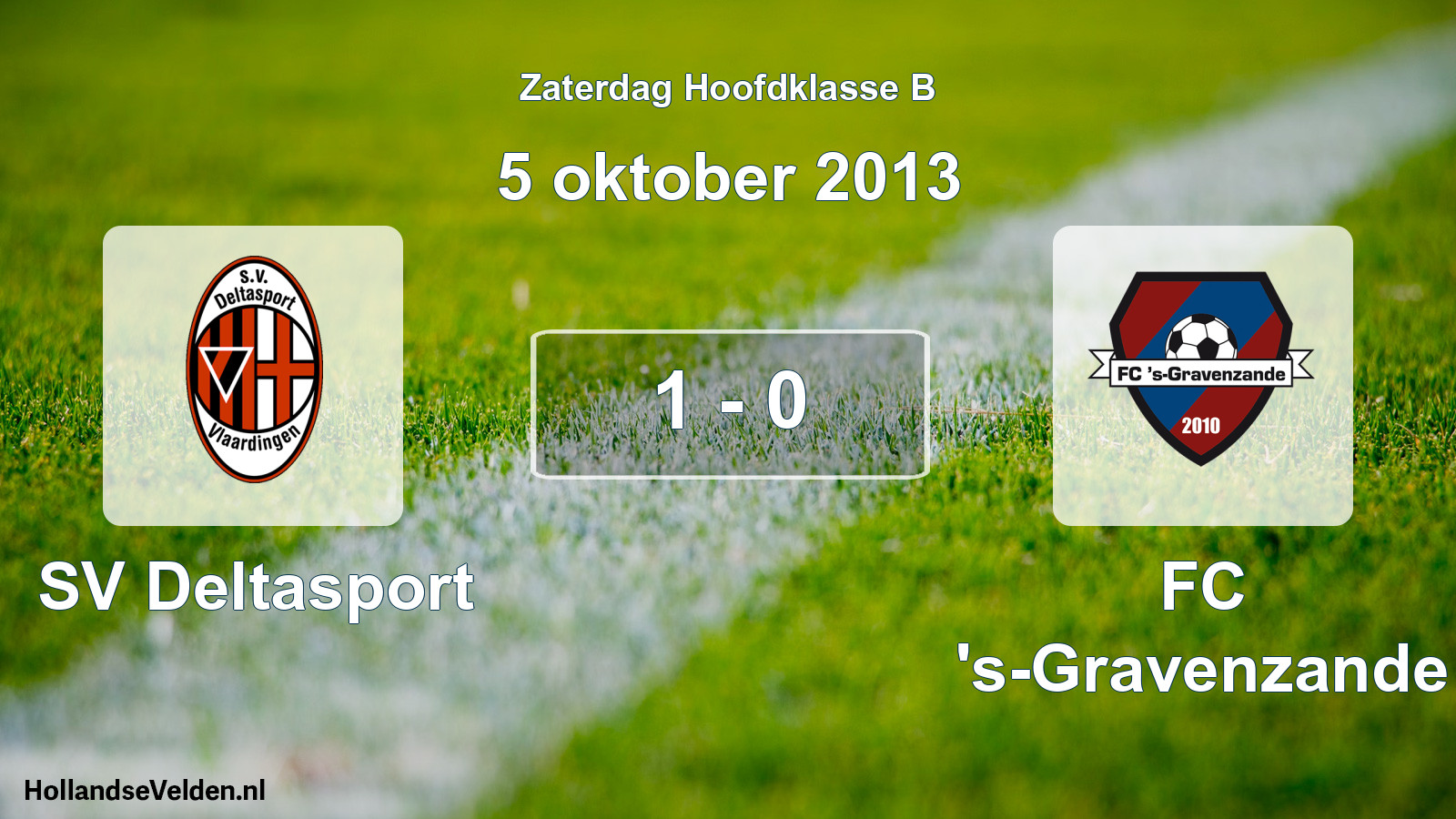 Total number of matches played: SV Deltasport - FC 's-Gravenzande 1 - 0 (5 October 2013)