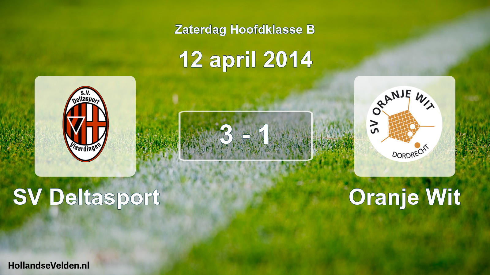 Total number of matches played: SV Deltasport - Oranje Wit 3 - 1 (12 April 2014)