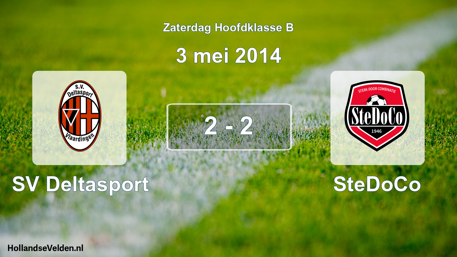 Total number of matches played: SV Deltasport - SteDoCo 2 - 2 (3 May 2014)