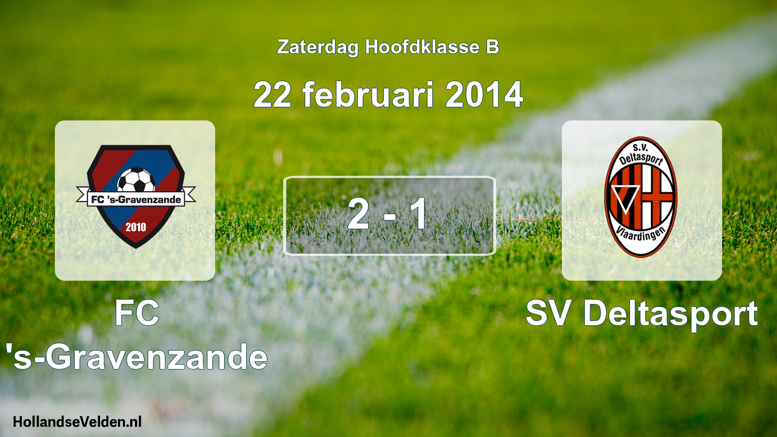Total number of matches played: FC 's-Gravenzande - SV Deltasport 2 - 1 (22 February 2014)
