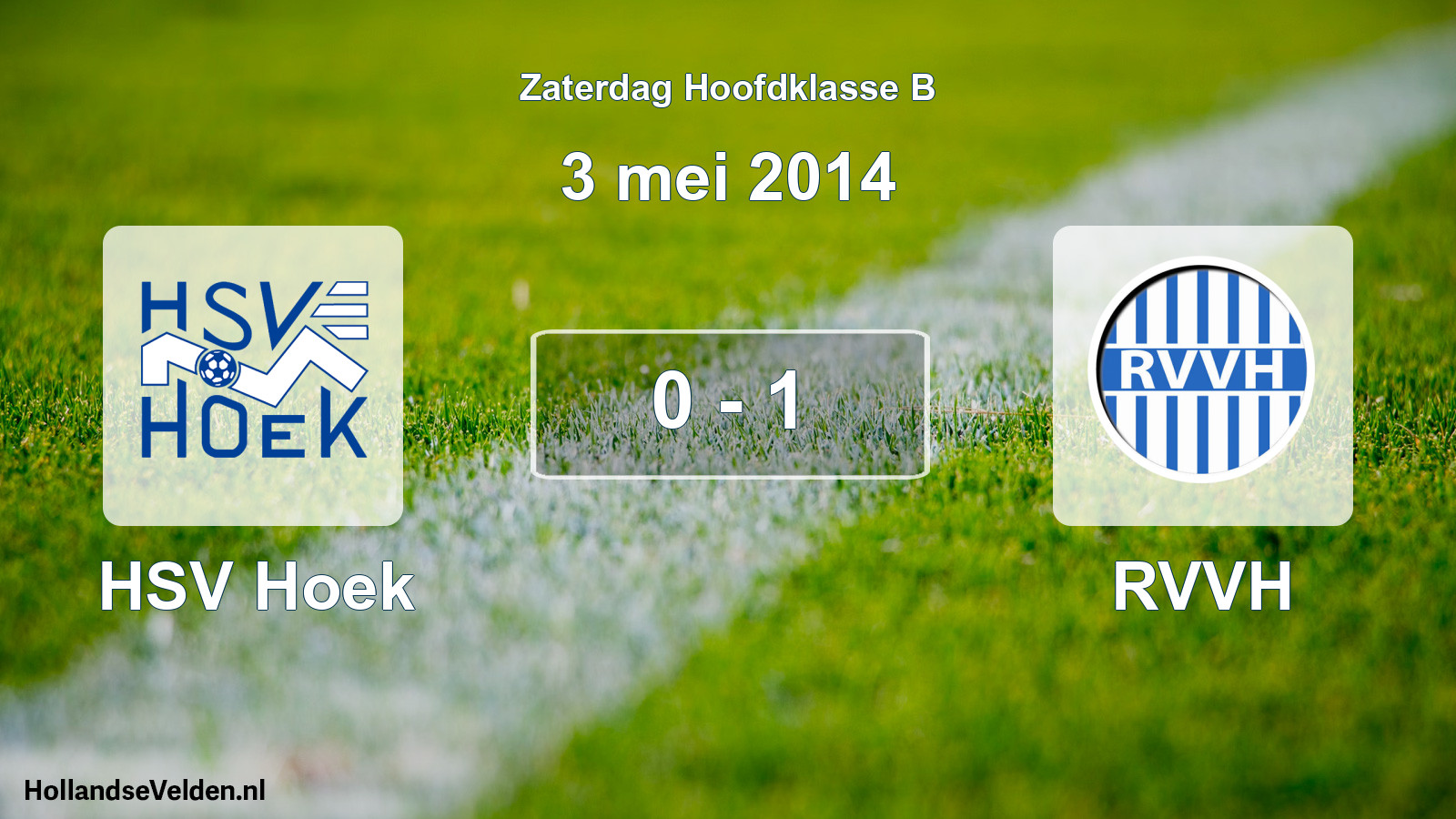 Total number of matches played: HSV Hoek - RVVH 0 - 1 (3 May 2014)
