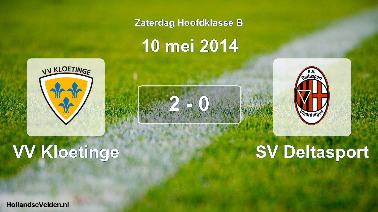 Total number of matches played: VV Kloetinge - SV Deltasport 2 - 0 (10 May 2014)