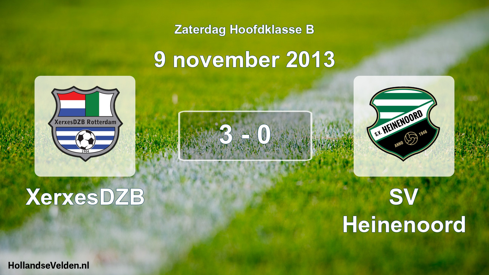 Total number of matches played: XerxesDZB - SV Heinenoord 3 - 0 (9 November 2013)
