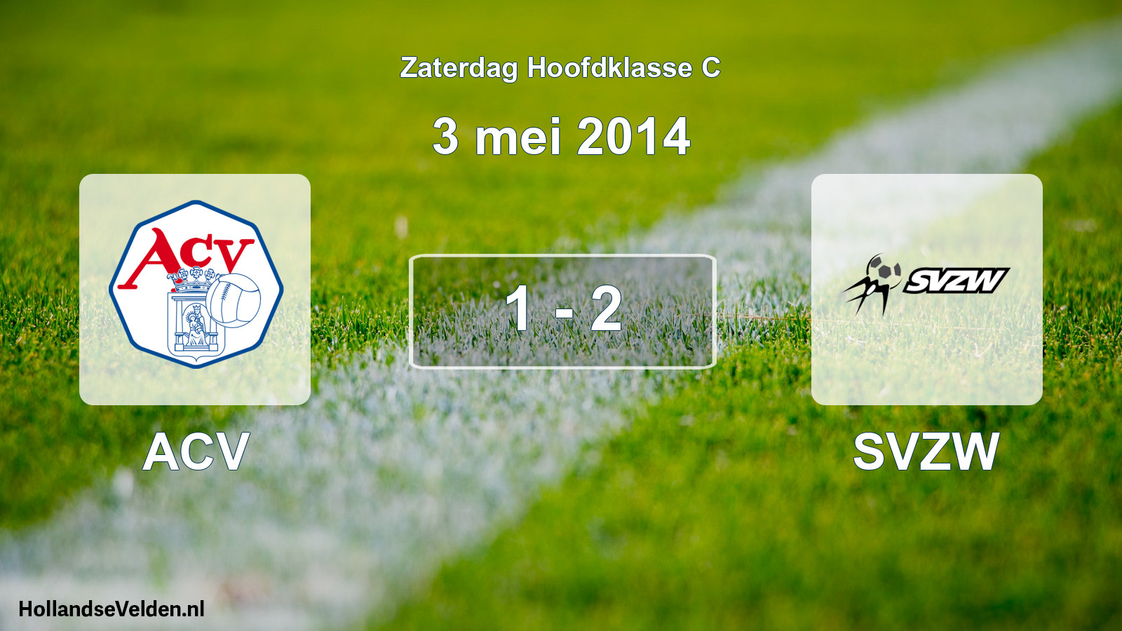 Total number of matches played: ACV - SVZW 1 - 2 (3 May 2014)