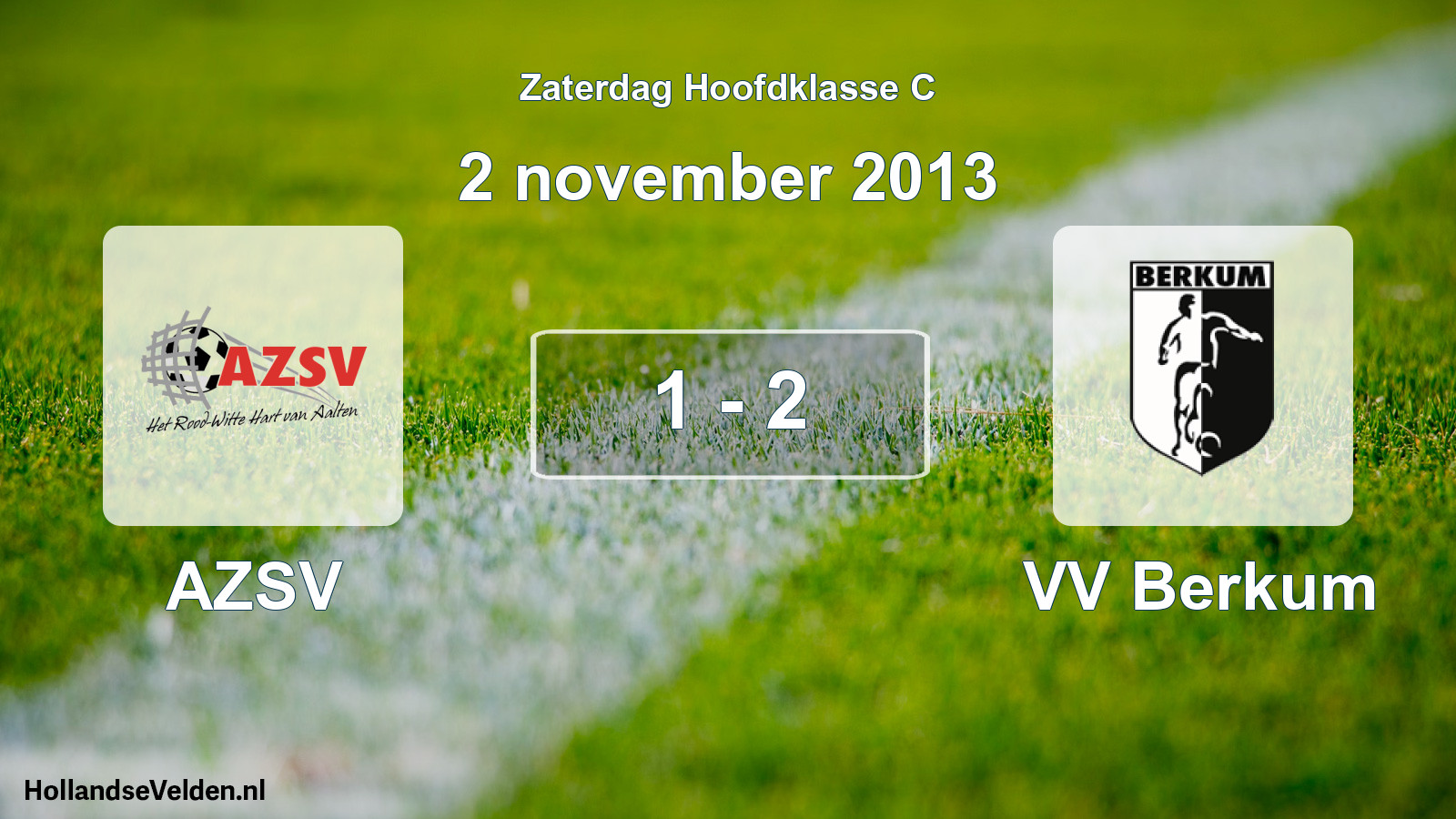 Total number of matches played: AZSV - VV Berkum 1 - 2 (2 November 2013)