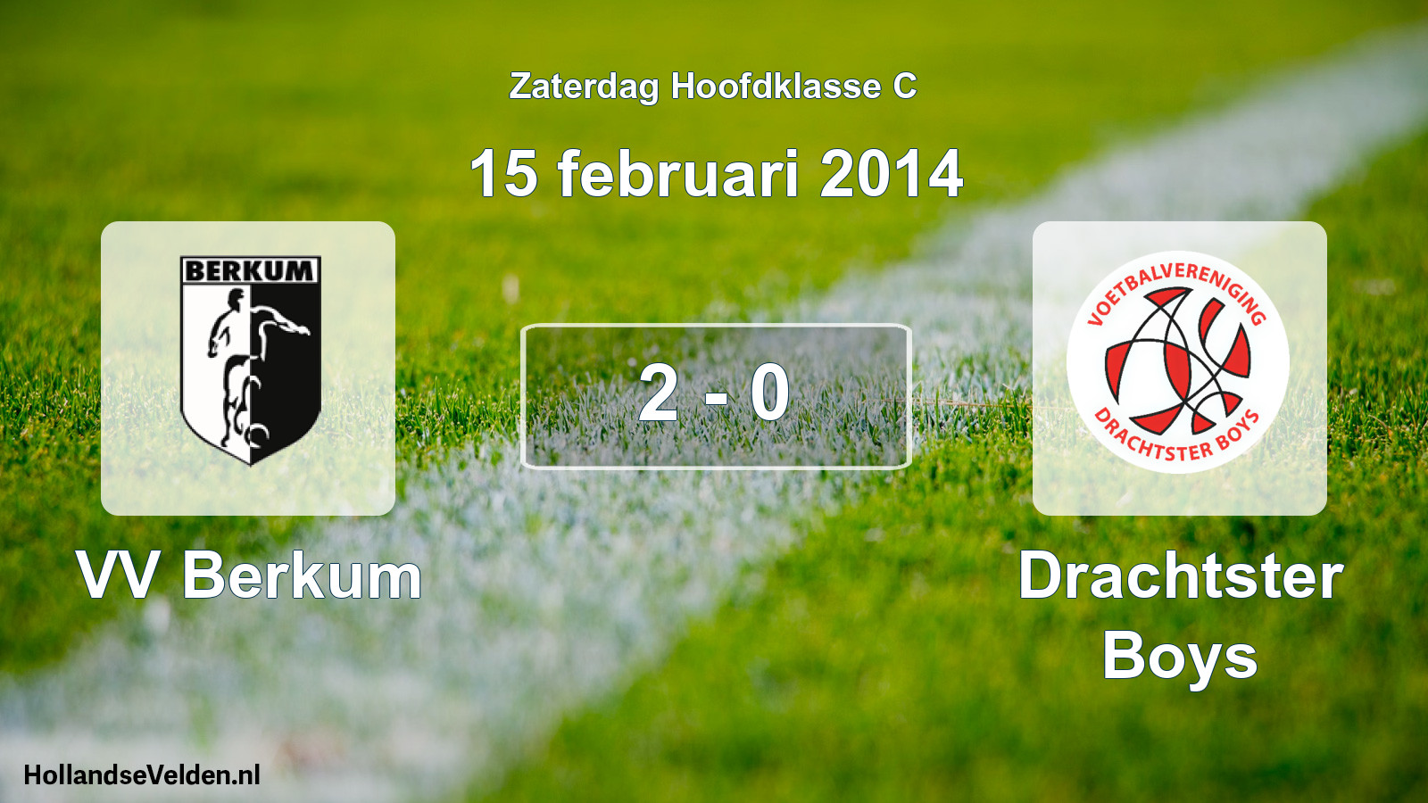 Total number of matches played: VV Berkum - Drachtster Boys 2 - 0 (15 February 2014)