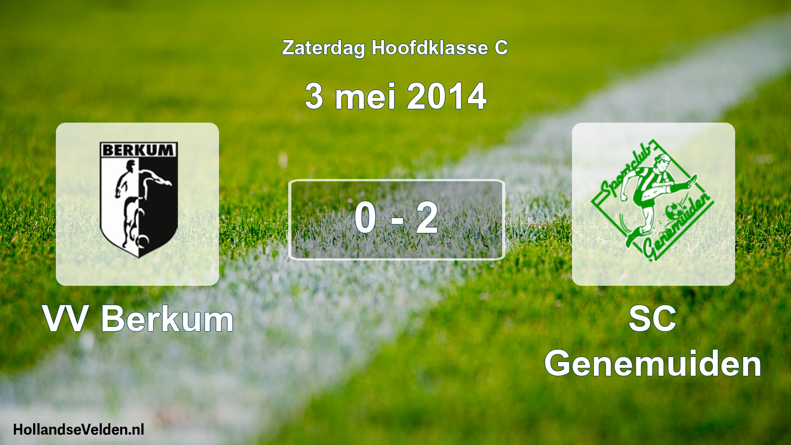 Total number of matches played: VV Berkum - SC Genemuiden 0 - 2 (3 May 2014)