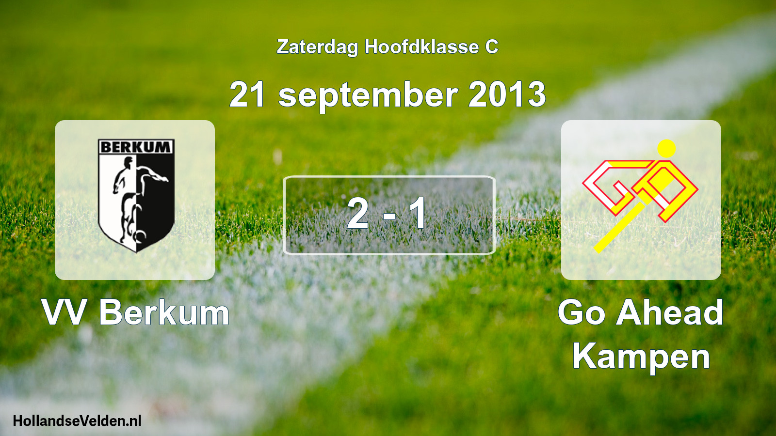 Total number of matches played: VV Berkum - Go Ahead Kampen 2 - 1 (21 September 2013)