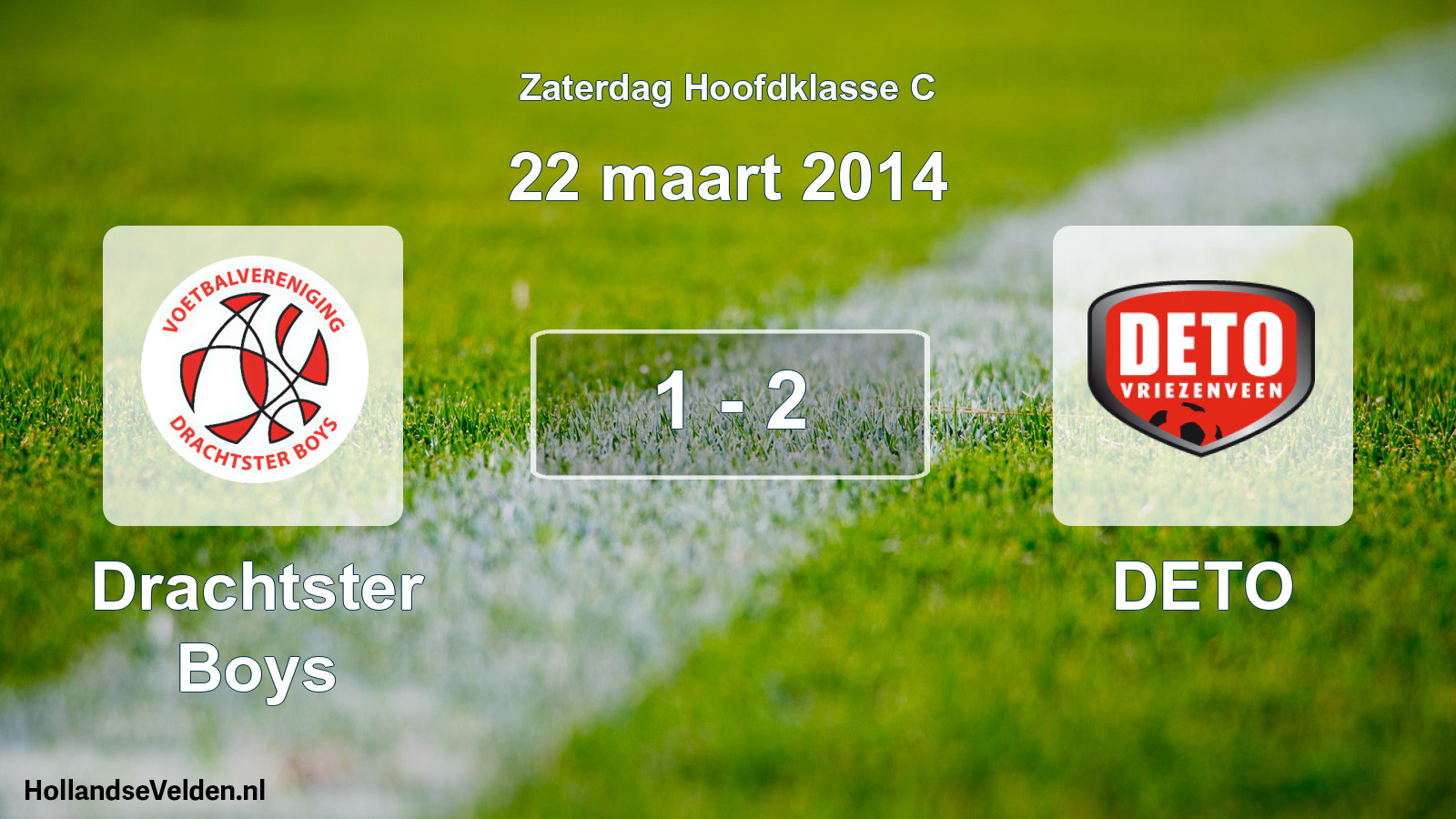 Total number of matches played: Drachtster Boys - DETO 1 - 2 (22 March 2014)