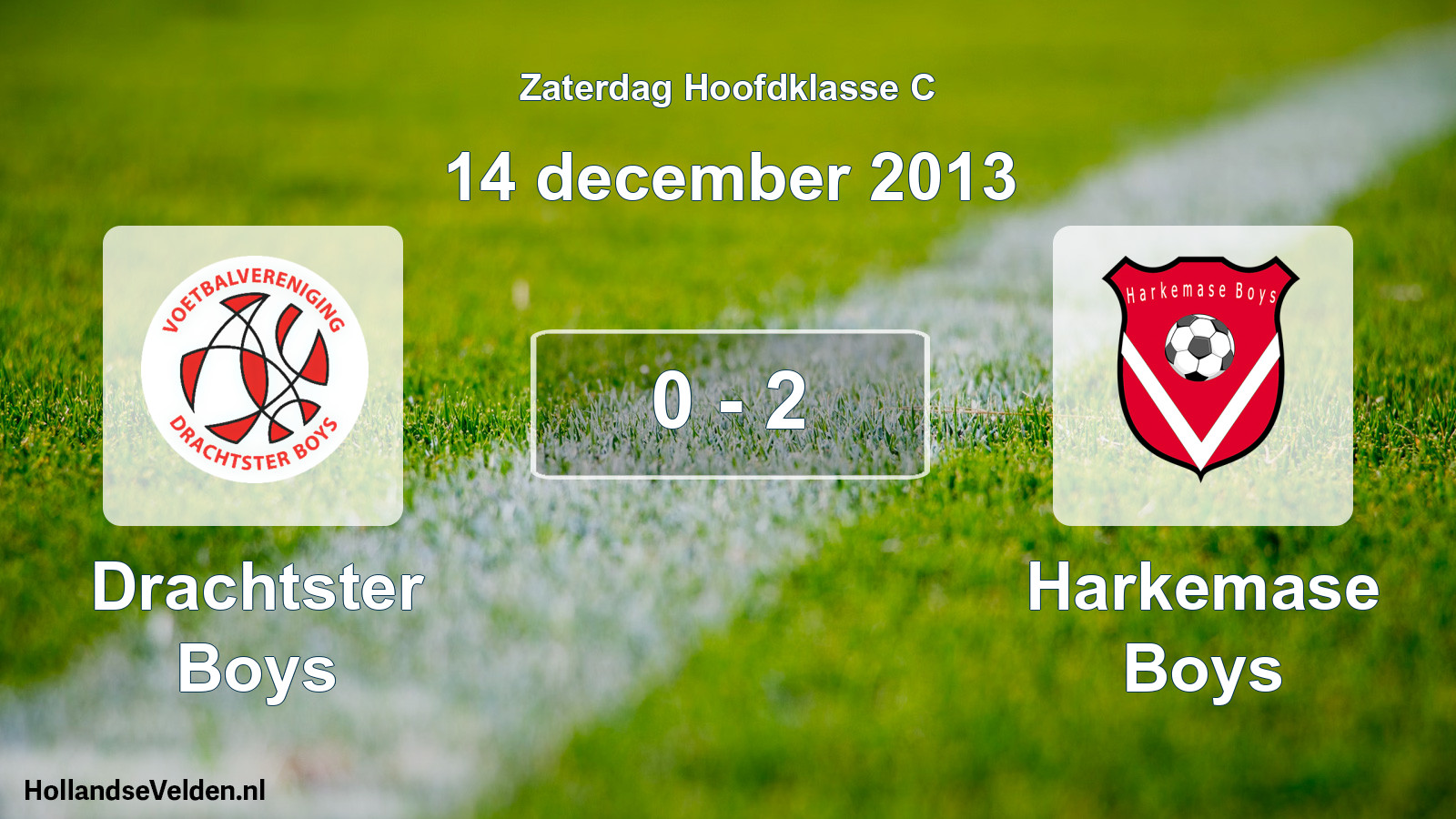 Total number of matches played: Drachtster Boys - Harkemase Boys 0 - 2 (14 December 2013)