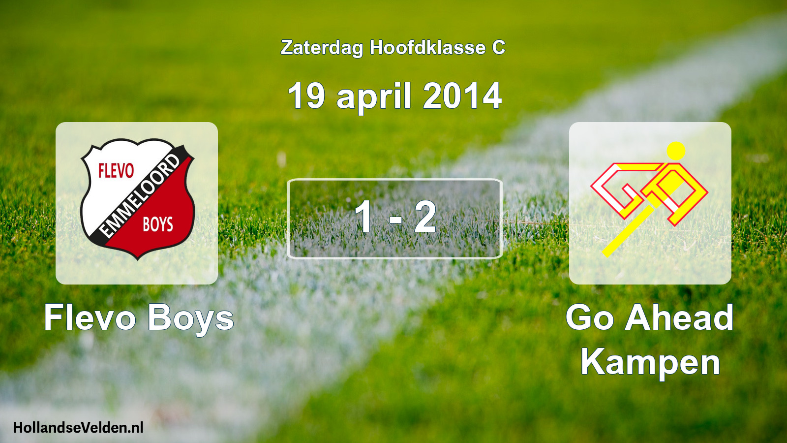 Total number of matches played: Flevo Boys - Go Ahead Kampen 1 - 2 (19 April 2014)