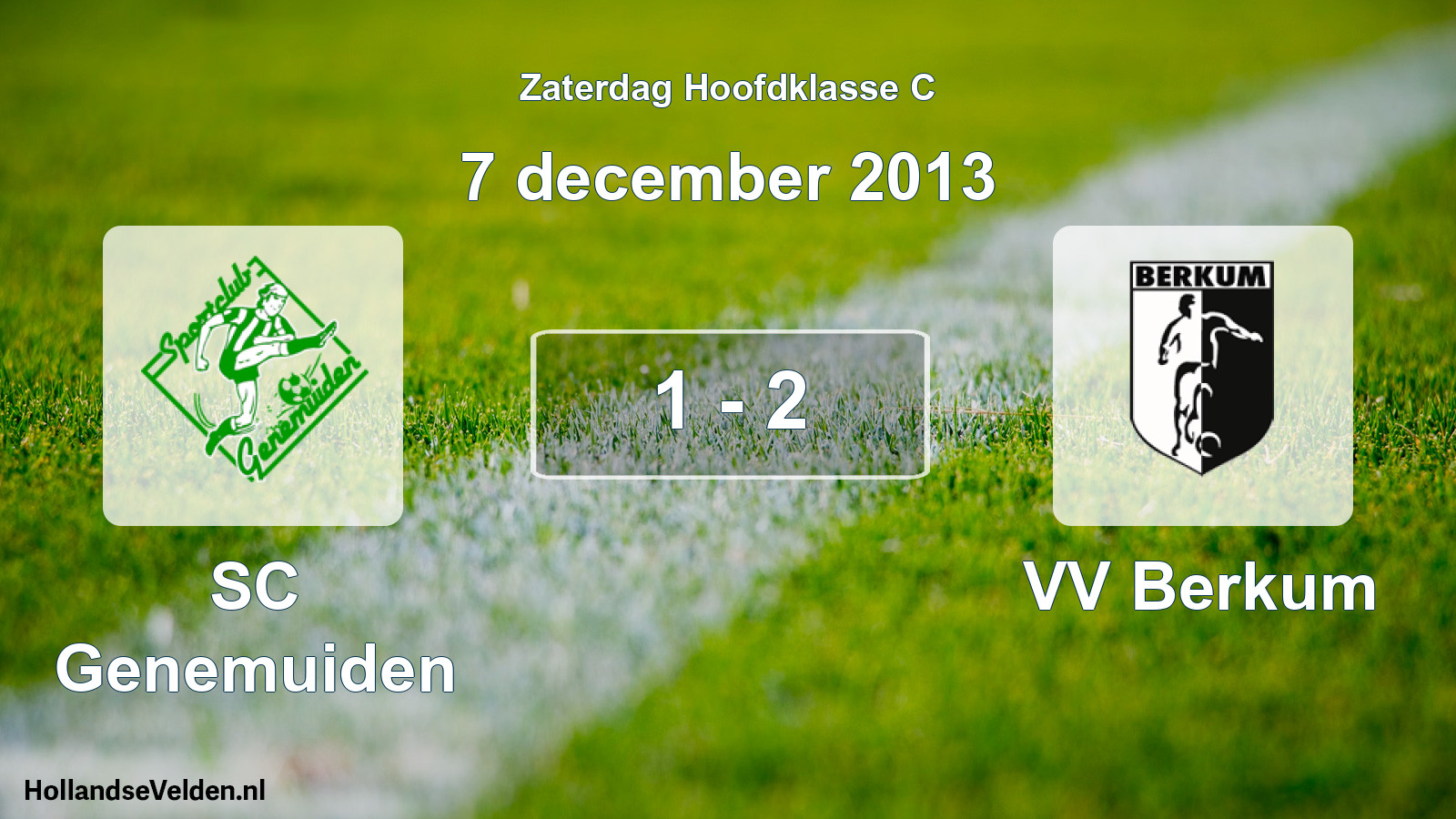 Total number of matches played: SC Genemuiden - VV Berkum 1 - 2 (7 December 2013)