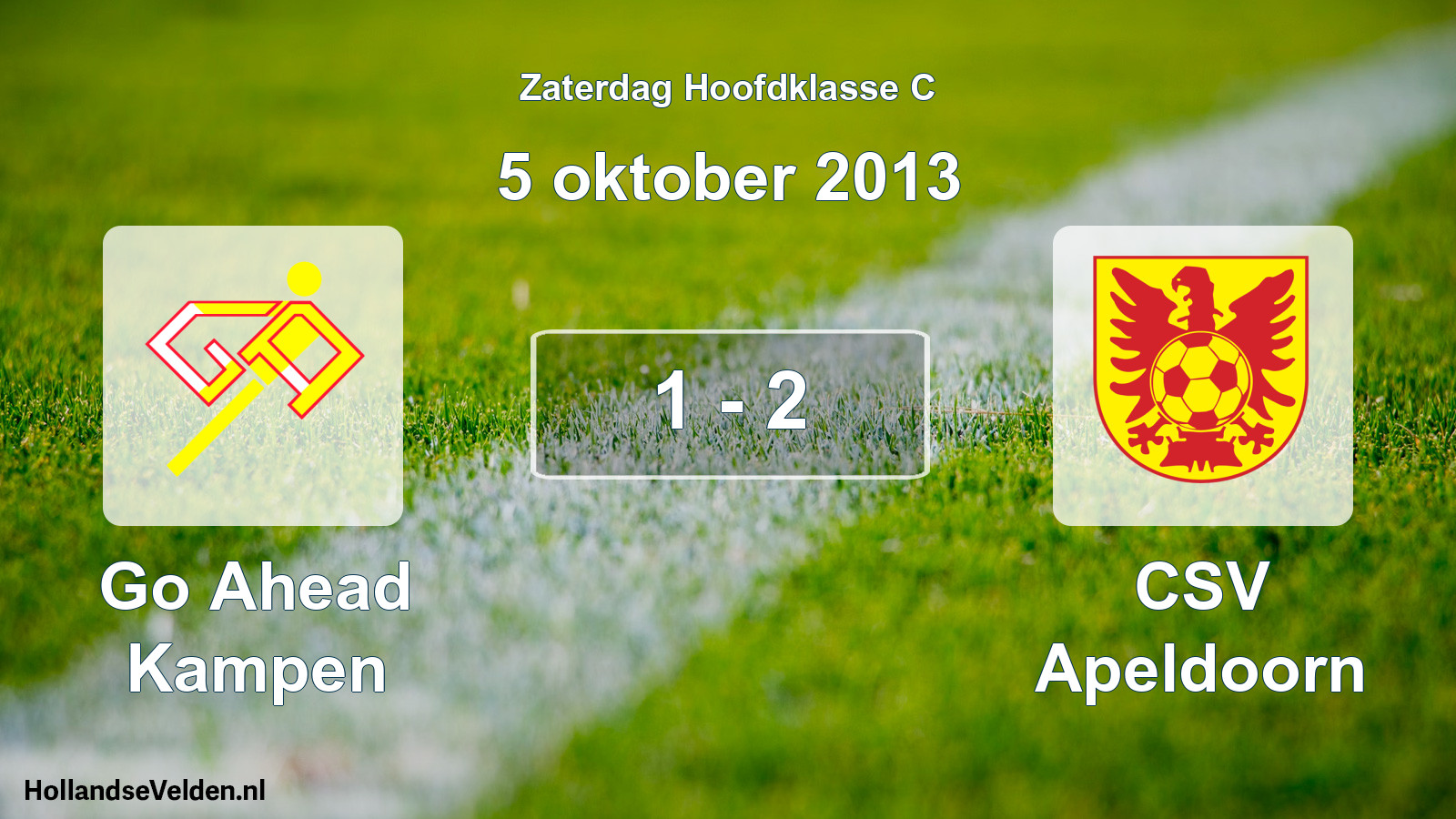 Total number of matches played: Go Ahead Kampen - CSV Apeldoorn 1 - 2 (5 October 2013)