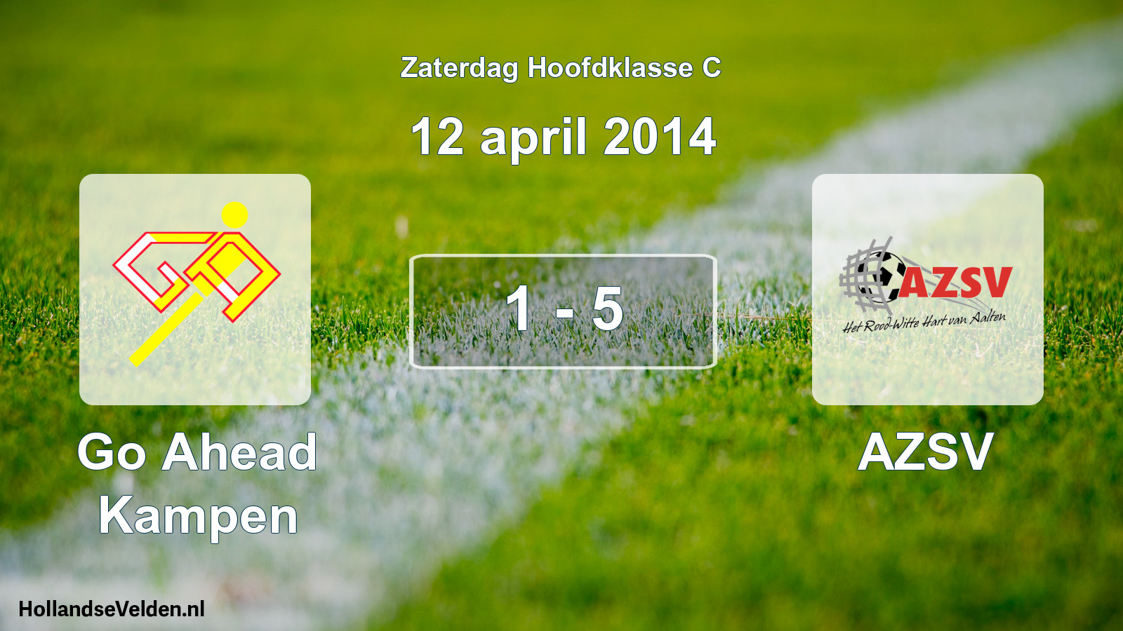 Total number of matches played: Go Ahead Kampen - AZSV 1 - 5 (12 April 2014)